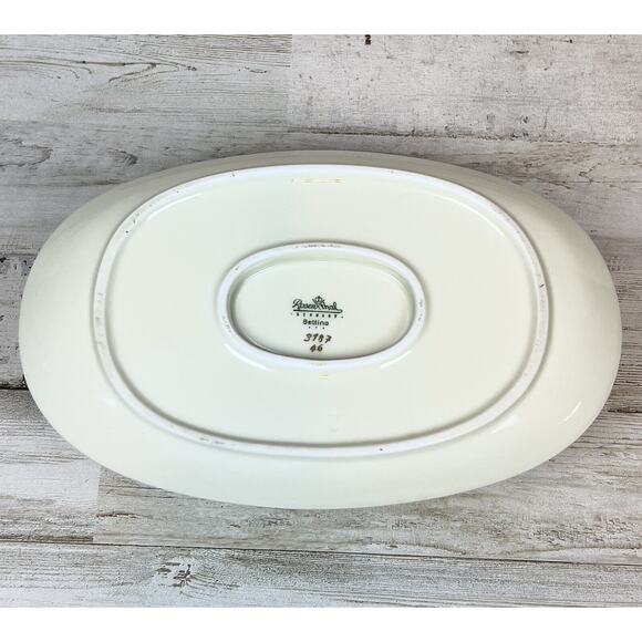 Rosenthal Parisian Spring Gravy Boat With Attached Underplate Gold Trim - Picture 5 of 7